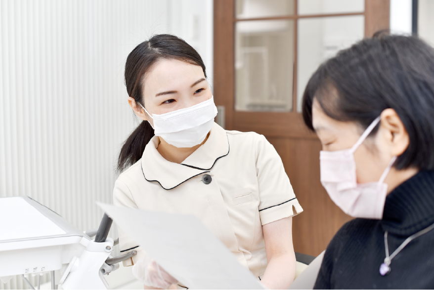歯科衛生士と患者様とコミュニケーション